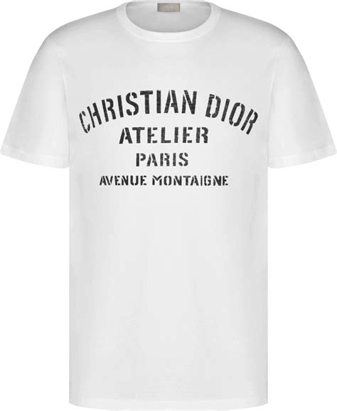 dior white t shirt|Dior graphic tees.